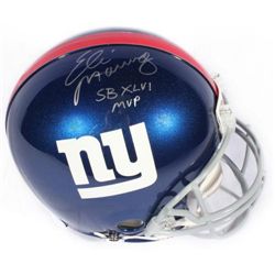 Eli Manning Signed & SB MVP Inscribed Authentic New York Giants NFL Helmet Autograph