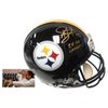 Image 1 : Troy Polamalu Signed & Inscribed Pittsburgh Steelers Authentic NFL Helmet Autograph