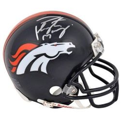 Peyton Manning signed Denver Broncos Mini NFL Helmet Autograph