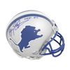Image 1 : Barry Sanders Signed & Inscribed Detroit Lions Mini NFL Helmet Autograph