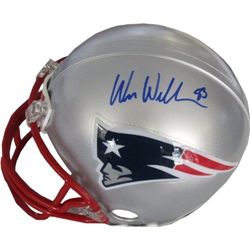 Wes Welker Signed New England Patriots Mini NFL Helmet Autograph