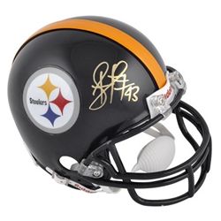 Troy Polamalu Signed Pittsburgh Steelers Mini NFL Helmet Autograph