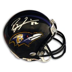 Ray Lewis Signed Baltimore Ravens Mini NFL Helmet Autograph