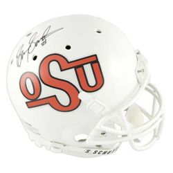 Barry Sanders Signed OSU Oklahoma State F/S Replica NCAA Helmet Autograph