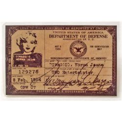 MARILYN MONROE USO ID CARD
