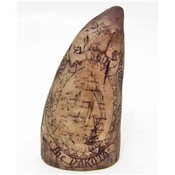 SMALL SCRIMSHAW TUSK REPLICA