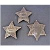 Image 1 : LOT OF 3 OLD WEST STYLE STAR BADGES
