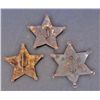 Image 2 : LOT OF 3 OLD WEST STYLE STAR BADGES