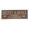 Image 1 : CAST IRON TOMBSTONE AZ TERRITORY SHERIFF SIGN