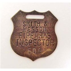 SMITH & WESSON FIREARMS INSPECTOR GUN TAG / WATCH FOB