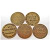 Image 1 : LOT OF 5 CAT HOUSE BROTHEL TOKENS