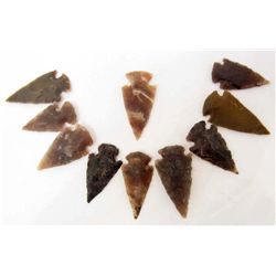 LOT OF 10 ARROWHEADS
