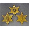 Image 2 : LOT OF 3 OLD WEST STYLE STAR LAW BADGES