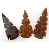 Image 1 : LOT OF 3 MEDIUM JAGGED ARROWHEADS