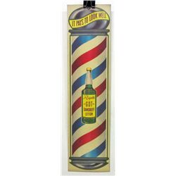 RAYETTE DANDRUFF LOTION DIE CUT ADVERTISING POSTER