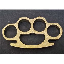 GOLD BRASS KNUCKLE PAPER WEIGHT