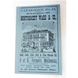 1875 MONTGOMERY WARD & COMPANY CATALOGUE