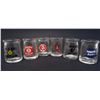 Image 1 : LOT OF 6 SMALL ADVERTISING MILK BOTTLES