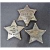 Image 1 : LOT OF 3 OLD WEST STYLE LAW BADGES