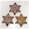 Image 1 : LOT OF 3  OLD WEST STYLE LAW BADGES