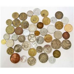 LARGE LOT OF FOREIGN COINS