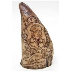 SMALL SCRIMSHAW TUSK REPLICA
