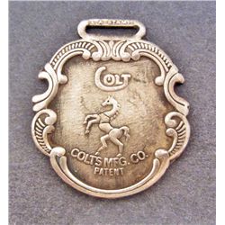 COLT MFG. CO. ADVERTISING WATCH FOB