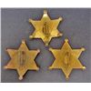 Image 2 : LOT OF 3 OLD WEST STYLE STAR LAW BADGES