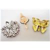 Image 2 : LOT OF 3 AUSTRIAN CRYSTAL  AND ENAMEL ANIMAL BROOCHES