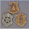 Image 2 : LOT OF 3 OLD WEST STYLE LAW BADGES