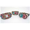 Image 1 : LOT OF 3 AUSTRIAN CRYSTAL BRACELETS