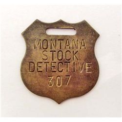 MONTANA STOCK DETECTIVE GUN TAG / WATCH FOB