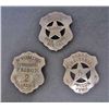 Image 1 : LOT OF 3 OLD WEST STYLE LAW BADGES