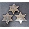Image 1 : LOT OF 3 OLD WEST STYLE LAW BADGES
