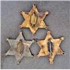 Image 2 : LOT OF 3 OLD WEST STYLE LAW BADGES