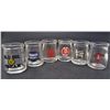 Image 1 : LOT OF 6 SMALL ADVERTISING MILK BOTTLES
