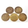 Image 2 : LOT OF 5 CAT HOUSE BROTHEL TOKENS
