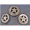 Image 1 : LOT OF 3 OLD WEST STYLE LAW BADGES