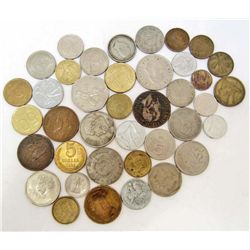LARGE LOT OF FOREIGN COINS