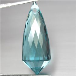 24.76 CT AQUAMARINE BLUE QUARTZ