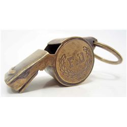 BRASS POLICE WHISTLE