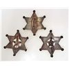 Image 2 : LOT OF 3  OLD WEST STYLE  STAR LAW BADGES