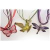 Image 1 : LOT OF 3 CRYSTAL & ENAMEL NECKLACES