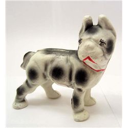 CAST IRON BULL DOG BANK