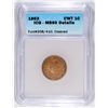 Image 1 : 1863 CILVIL WAR TOKEN (SHOOT HIM ON THE SPOT) ICG MS-60 DETAILS