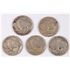 Image 2 : (5) BUFFALO NICKEL (13 I, 13-D I, 14, 15, 17)