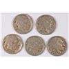 Image 1 : (5) BUFFALO NICKEL (18, 19, 20, 23, 24)