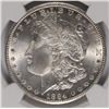 Image 2 : 1884-CC MORGAN SILVER DOLLAR, NGC MS-65!   WHITE!
