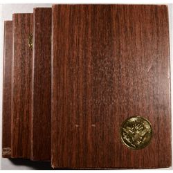 1971,72,73 & 74 PROOF EISENHOWER DOLLARS IN ORIGINAL GOVERNMENT ISSUE PACKAGING