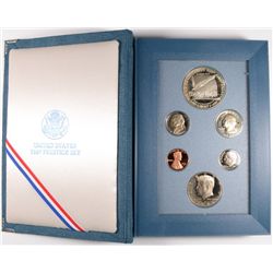1987 U.S. PRESTIGE PROOF SET, FEATURING CONSTITUTION SILVER DOLLAR